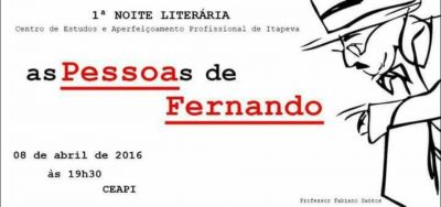 Fernando Pessoa é destaque em noite literária