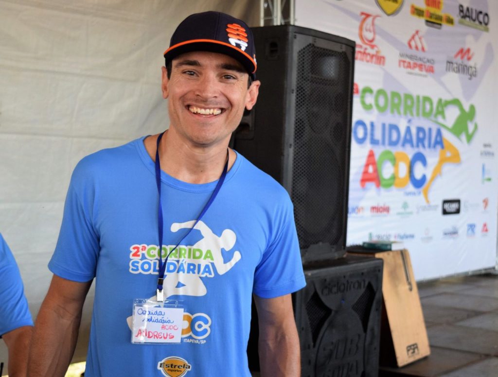 O atleta Andreus Calodiano, da ACDC, que fez parte da equipe de organizadores do evento